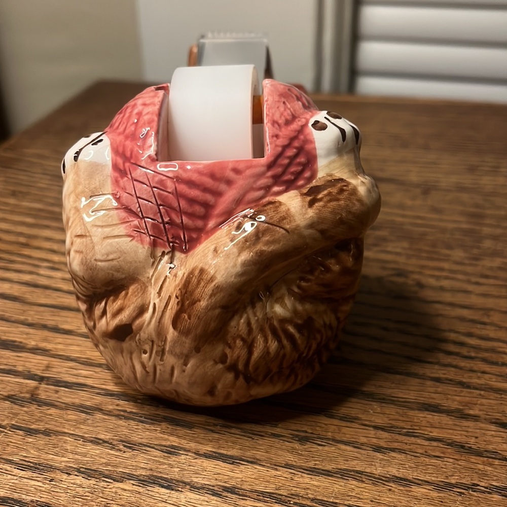 Vintage Whimsical Cat Tape Dispenser - Picture 4 of 8